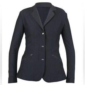 Shires Aubrion Goldhawk Mesh Show Jacket, black, 38” (Medium)
